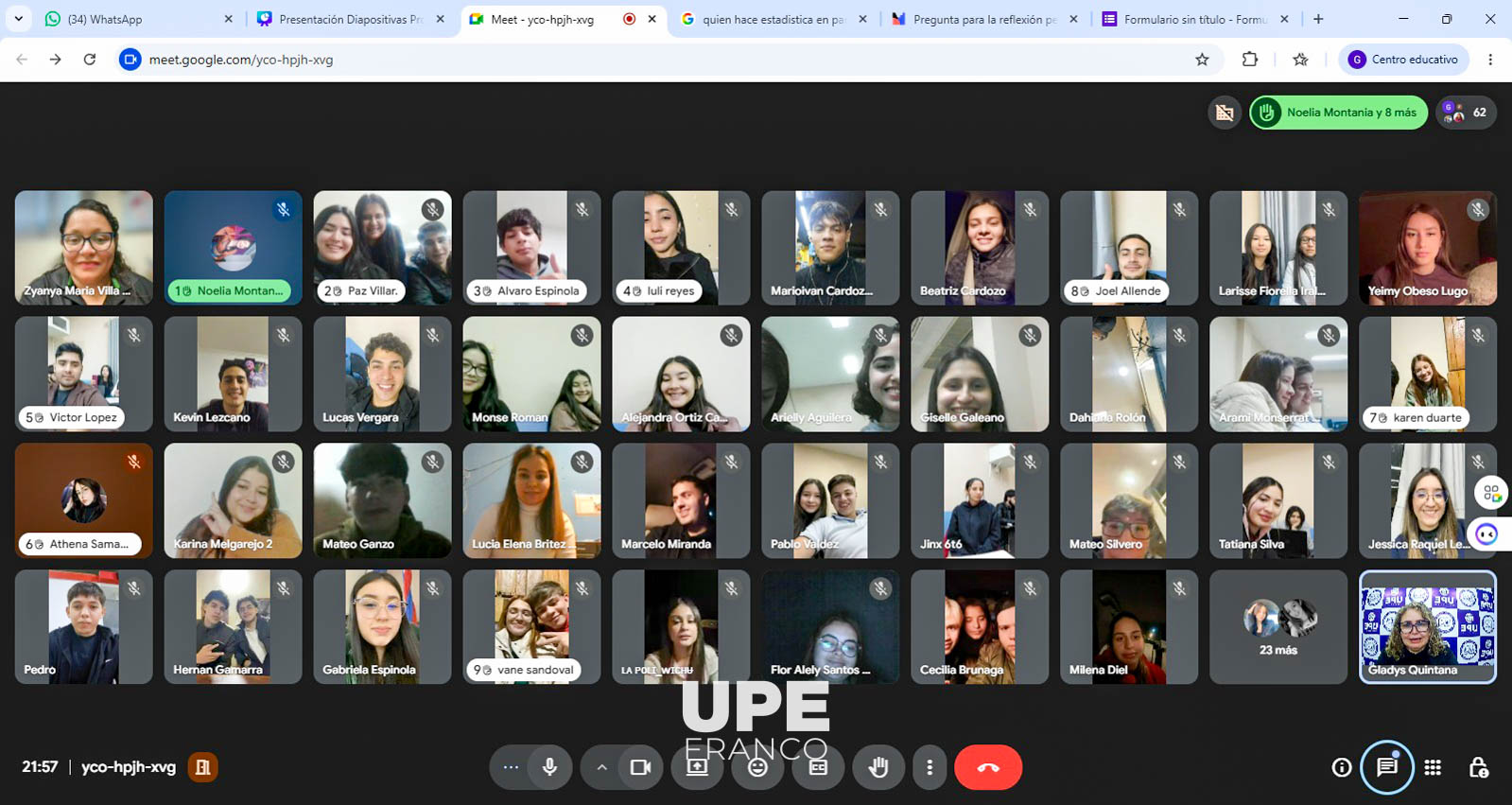 UPE Franco y UABC de México desarrollaron Clase Espejo Internacional sobre Metodología de la Investigación